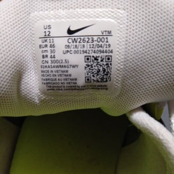 Men's Nike Air Max 270 React ENG Neon 95 Sneakers Size 12 Basketball Sports - Picture 8 of 8